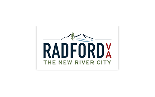 Radford Virginia logo - The new river city